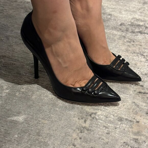 Dolce & Gabbana black leather pumps size 6/36 - Picture 12 of 12